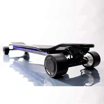 4WD концентратор с моторизованной кривой скорости 50 км/ч, Электрический лонгборд для скейтборда с дистанционным дисплеем скорости