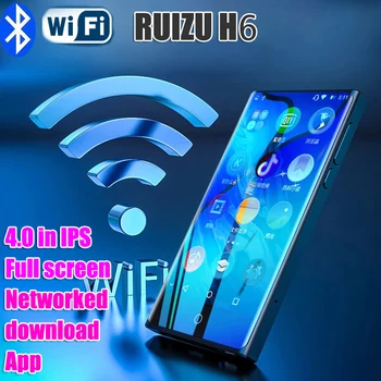 Ruizu H6 Mp4 WIFI Bluetooth Full Touch с 4,0-дюймовым IPS экраном MP3-плеер Может Выходить В Интернет FM-радио, Видеоплеер, Электронная книга