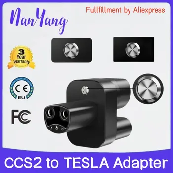 Быстрое Зарядное устройство постоянного тока Tesla Charger к адаптеру Ccs2 Адаптер AC DC EV CCS2 Адаптер для Tesla Model S