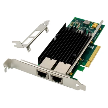 Серверная сетевая карта X540-T2, двухпортовая сетевая карта PCI-E X8, Серверная сетевая карта X540 Ethernet, сетевая карта