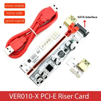 Стабильное напряжение Ver010-x Pci-e Riser Card 1x/2x/ 4x/8x/16x Совместимо со специальным оборудованием Провод Pci-e Riser Card