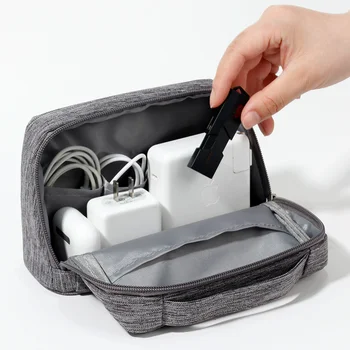 Цифровой Портативный Органайзер, чехол для наушников, дорожный шкаф, сумка для хранения, Аксессуары на молнии, зарядное устройство, кабель для передачи данных, USB-сумка